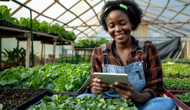 photorealistic-woman-organic-sustainable-garden-harvesting-produce